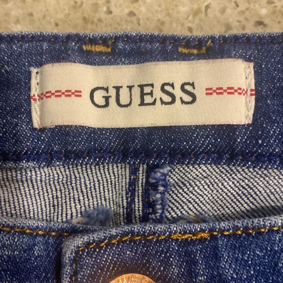 GUESS Gold Button Fly Skinny High Rise Jeans Size 28 - Picture 10 of 14